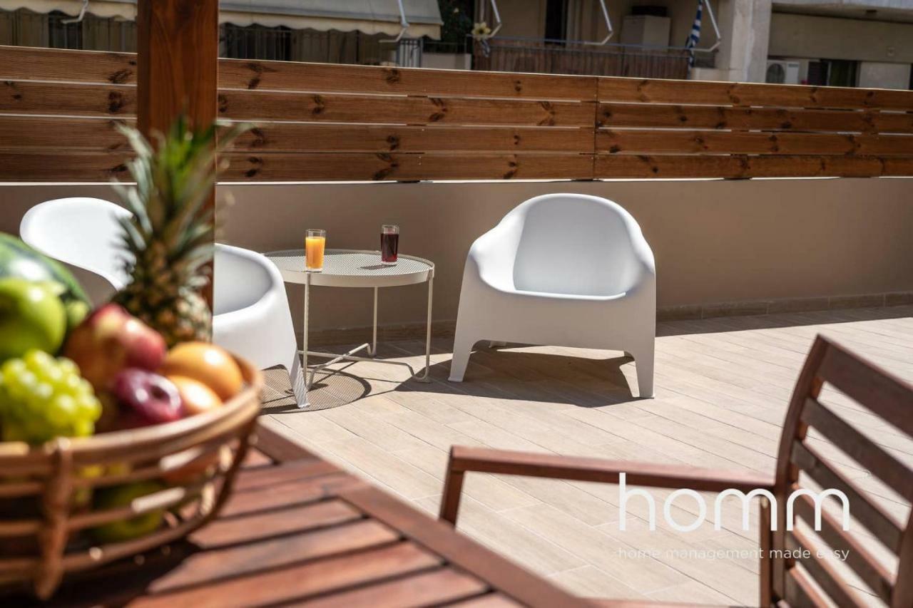 Nemeseos Ground Floor Homm Apartment With Roof Garden And Wading Pool Athènes Extérieur photo